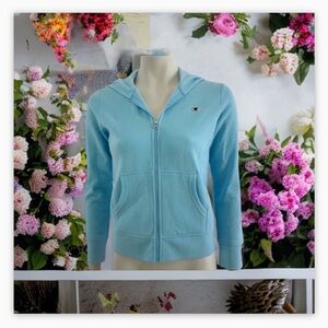 - NWOT- BABY BLUE CHAMPION HOODIE
CHAMPION LOGO Sz Girls Xl​​​​ ☀️​